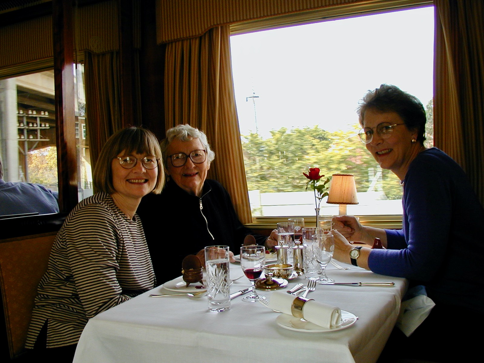 1.Karen, Rhoda, and Susie on the Blue Train