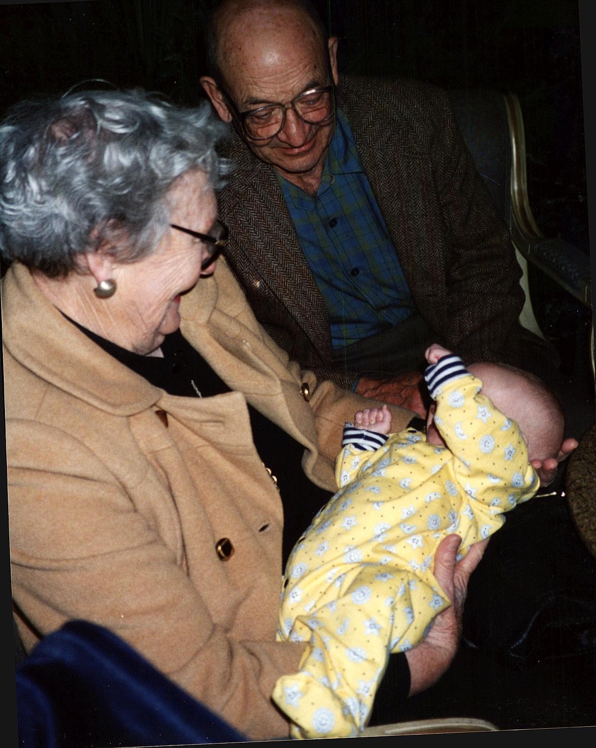 10. Rhoda and Bernie with baby granddaughter Megan2