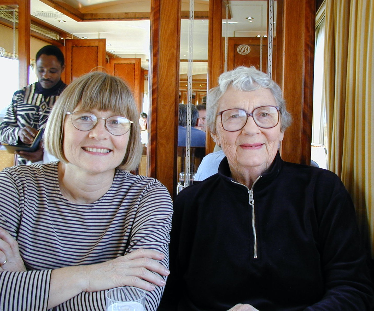 2. Karen and Rhoda on Blue Train