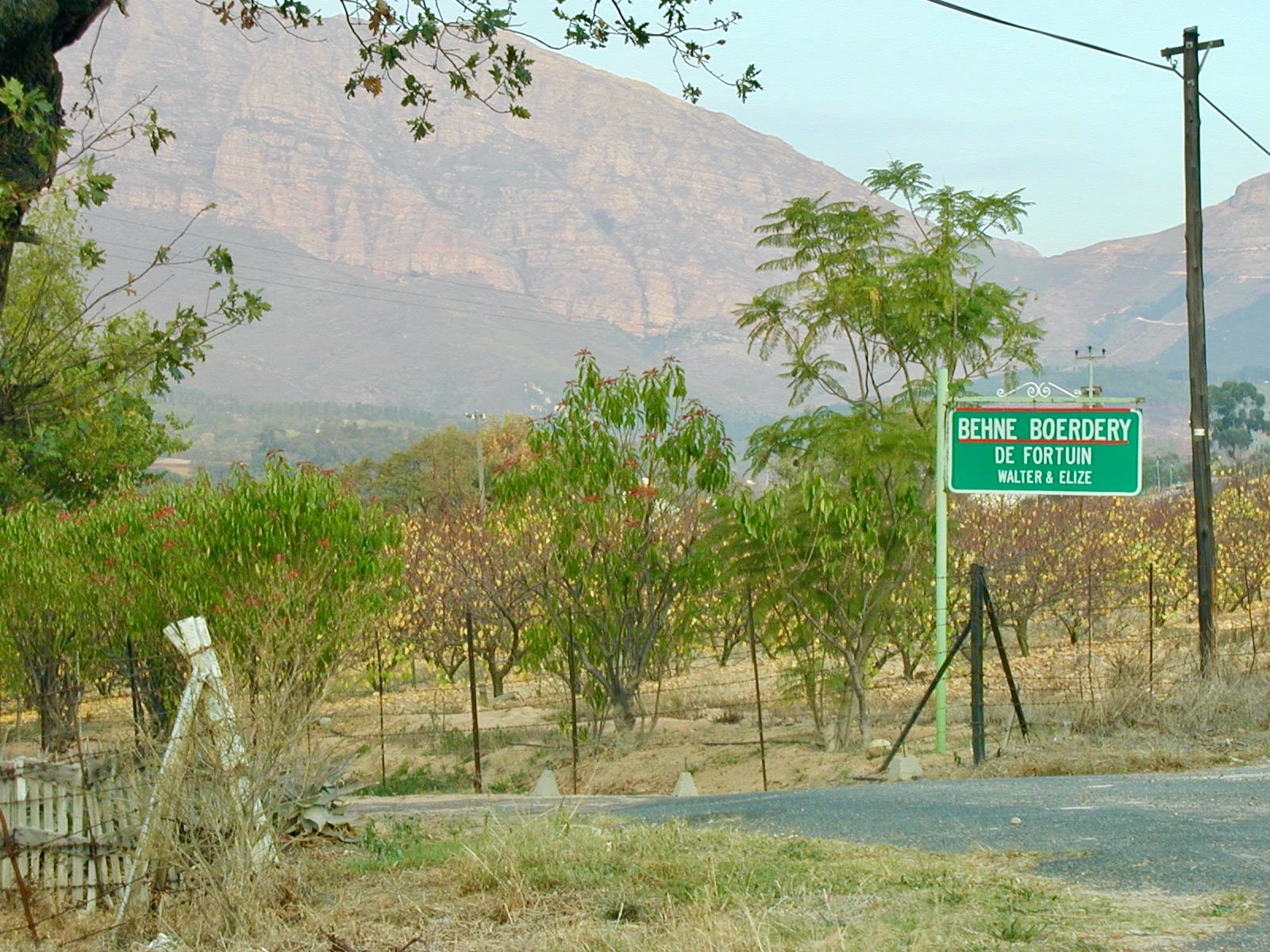 3. Entrance to De Fortuin estate where Rhoda was born