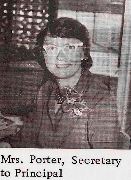 Secretary Rhoda Porter in 1962