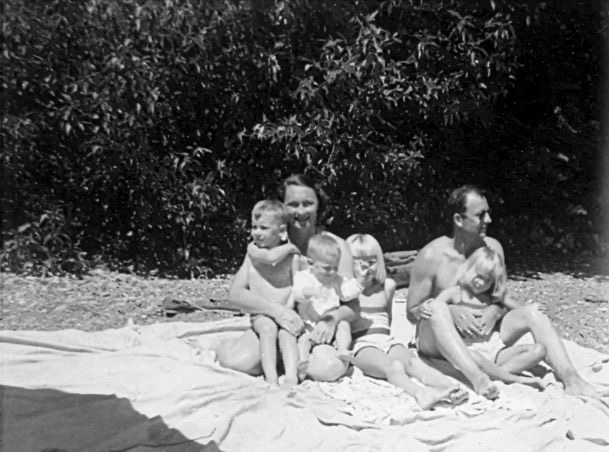 Whole Family at Tahoe Beach